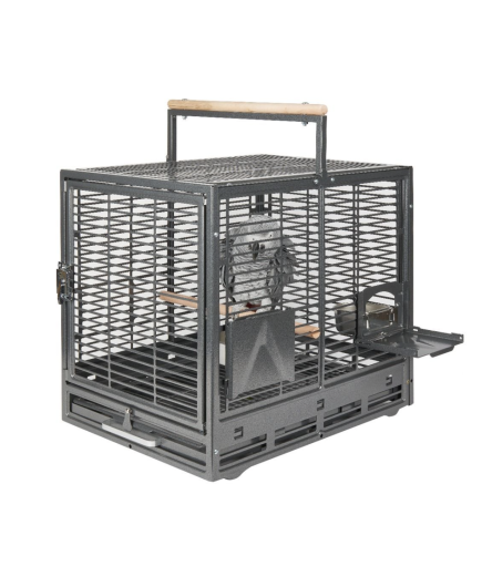 Rainforest Safari Bird Travel Cage, African Grey, Amazon - Antique